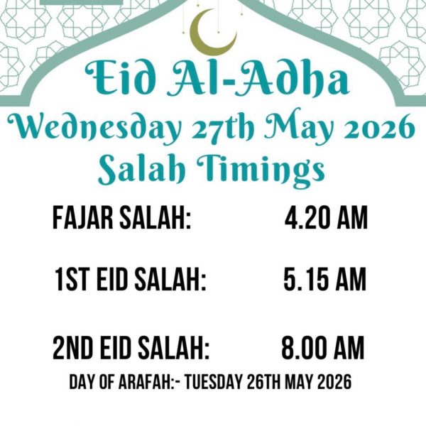 Eid al Adha Timings